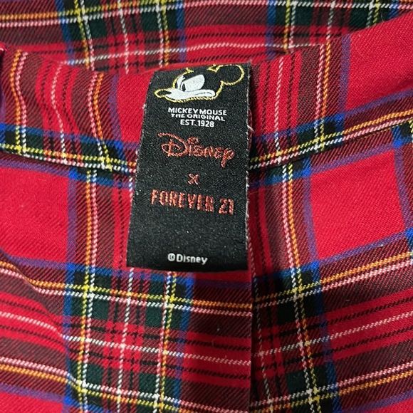 Plaid Mickey Mouse Vintage Vibe Trouser XS - Picture 10 of 16